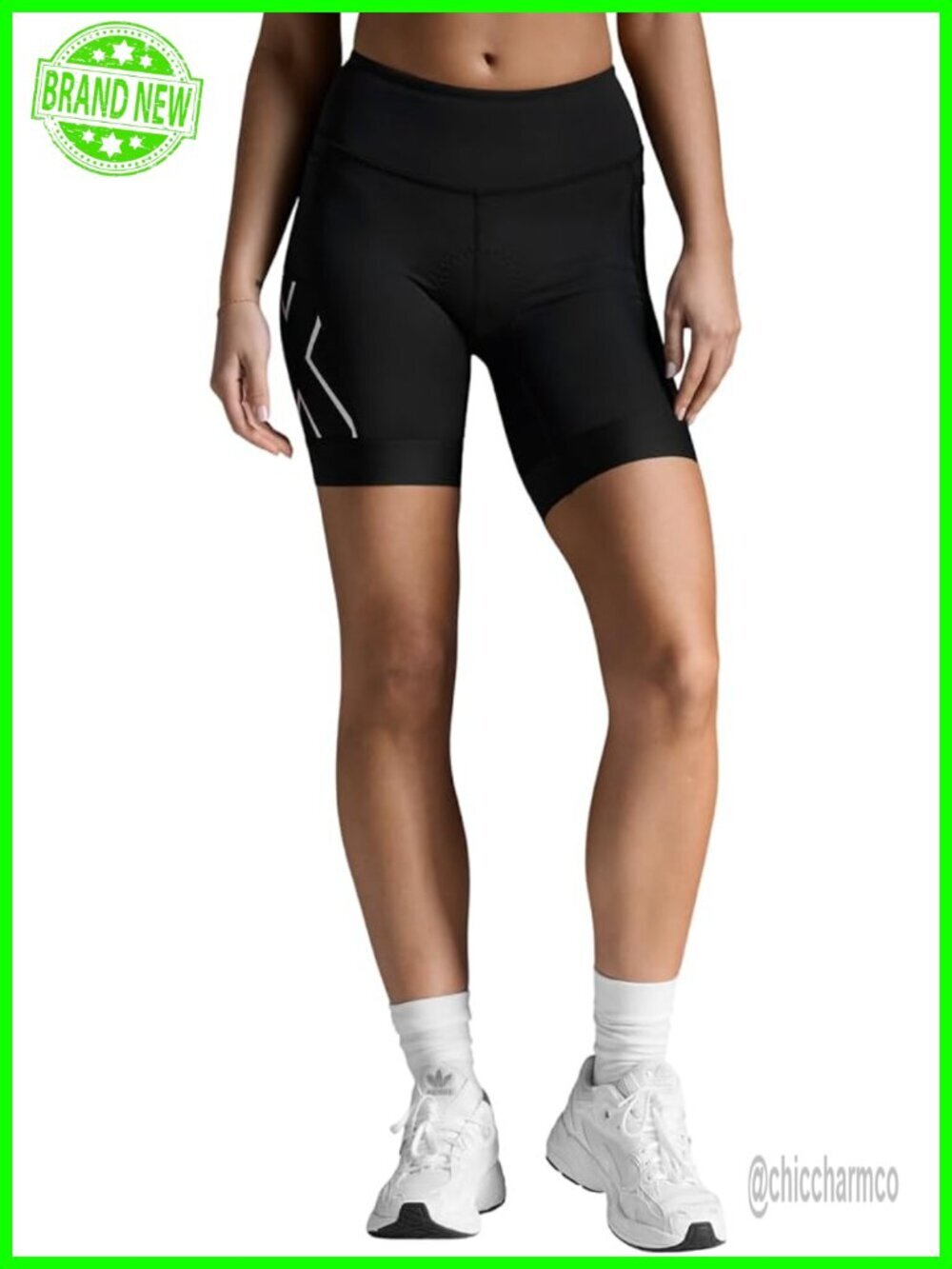 6 Inch Tri Shorts with Silicone Leg Grippers PWX Fabric